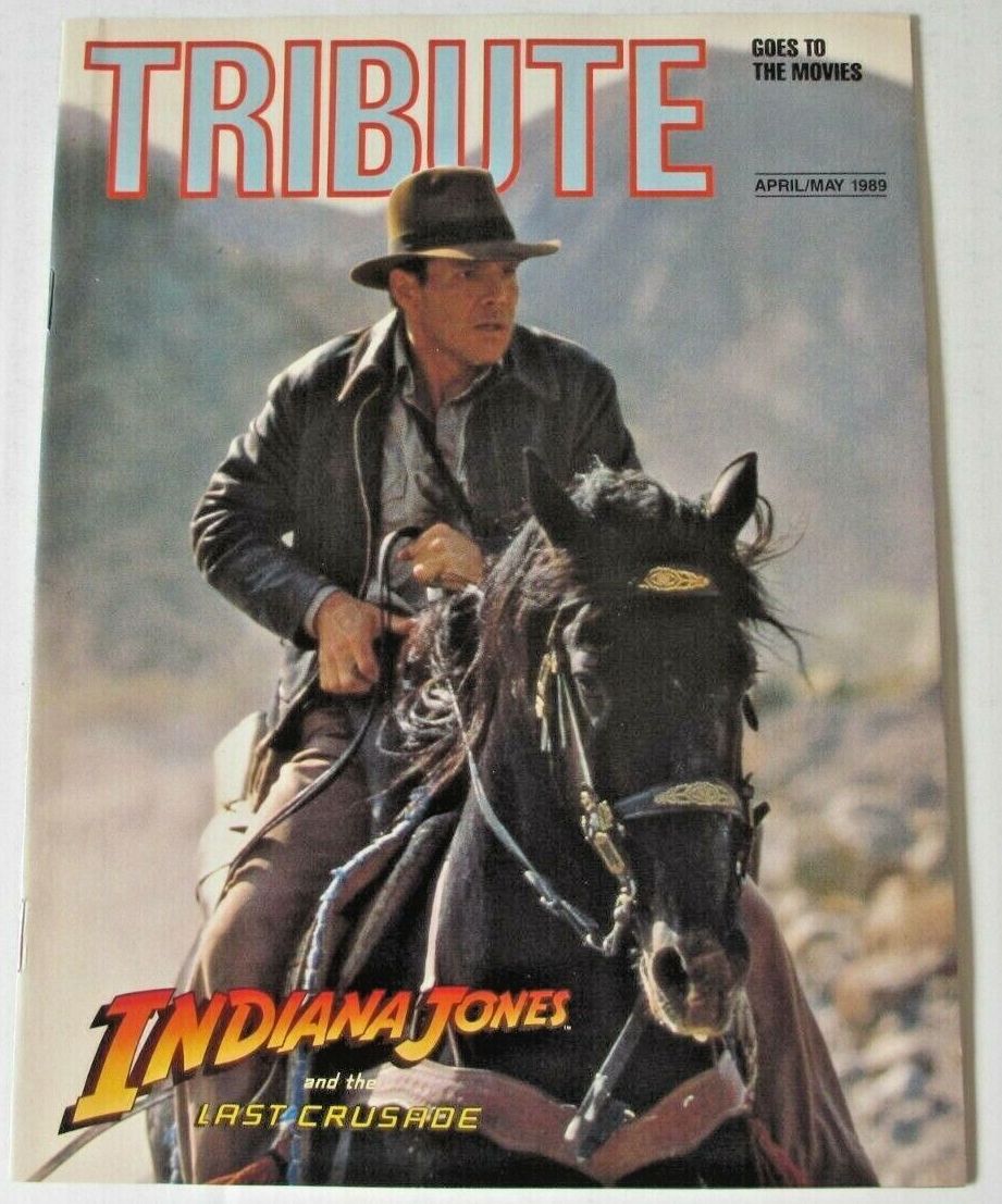 TRIBUTE magazine side cover  April/May 1989