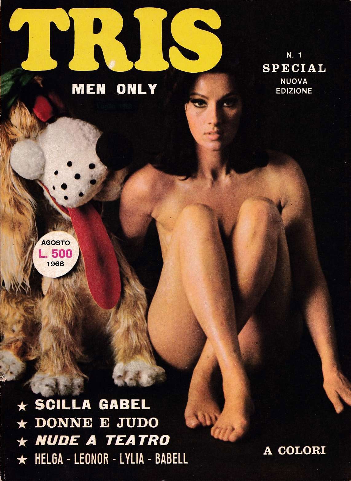 TRIS FOR MEN magazine side cover Issue 1  Special  August 1968