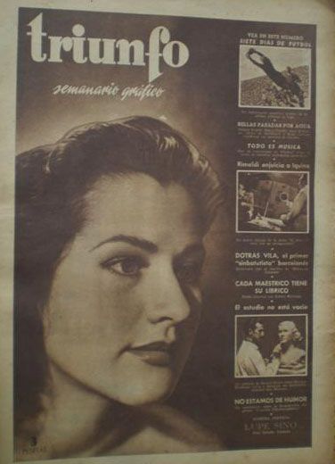 TRIUNFO magazine side cover Issue 111 13 March 1948