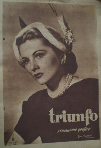 TRIUNFO magazine side cover Issue 114 3 April 1948