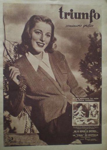 TRIUNFO magazine side cover Issue 115 10 April 1948
