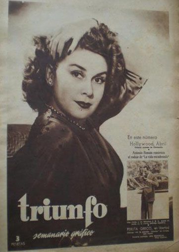 TRIUNFO magazine side cover Issue 117 24 April 1948