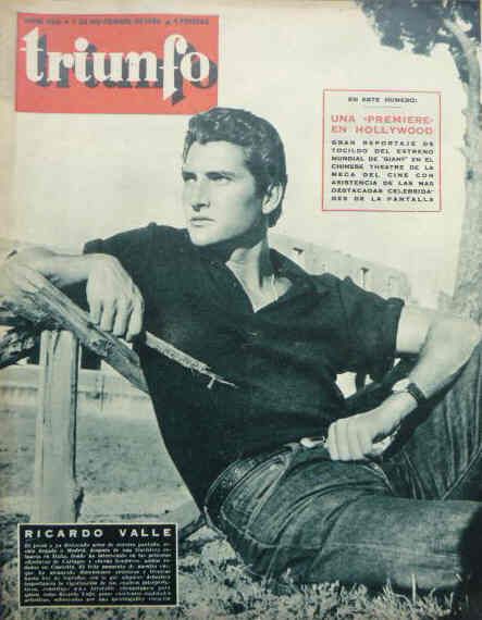 TRIUNFO magazine side cover Issue 559  1956
