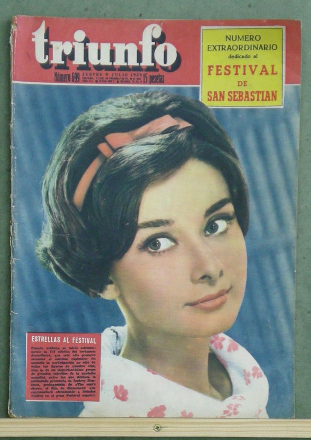 TRIUNFO magazine side cover Issue 699 9 July 1959