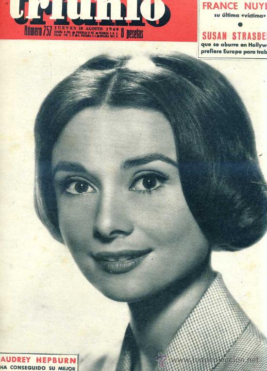 TRIUNFO magazine side cover Issue 757 18 August 1960