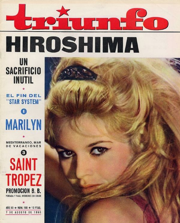 TRIUNFO magazine side cover Issue 166 7 August 1965