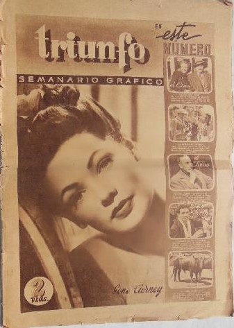 TRIUNFO magazine side cover Issue 1 2 February 1946