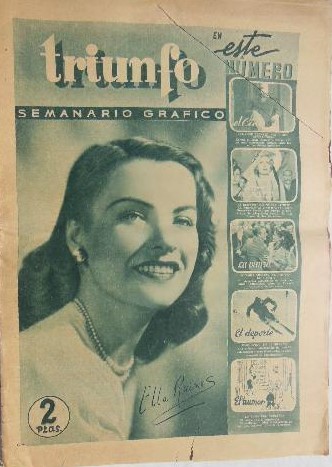 TRIUNFO magazine side cover Issue 2 9 February 1946