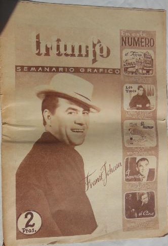 TRIUNFO magazine side cover Issue 3 16 February 1946