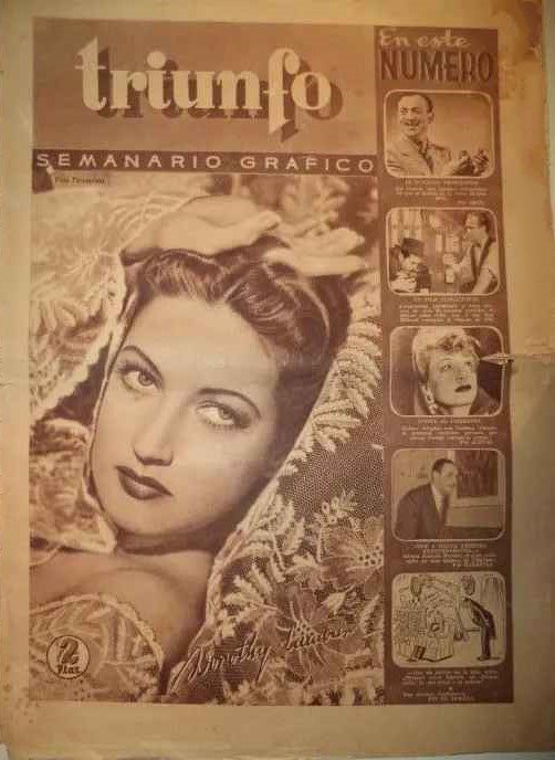 TRIUNFO magazine side cover Issue 9 30 March 1946