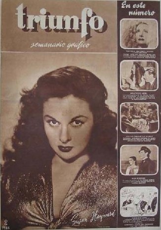 TRIUNFO magazine side cover Issue 42 16 November 1946