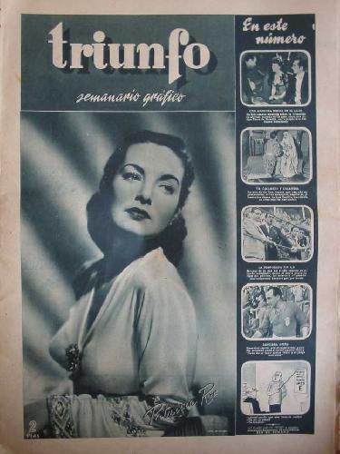 TRIUNFO magazine side cover Issue 40  November 1946