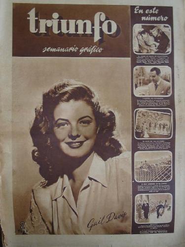 TRIUNFO magazine side cover Issue 48 28 December 1946
