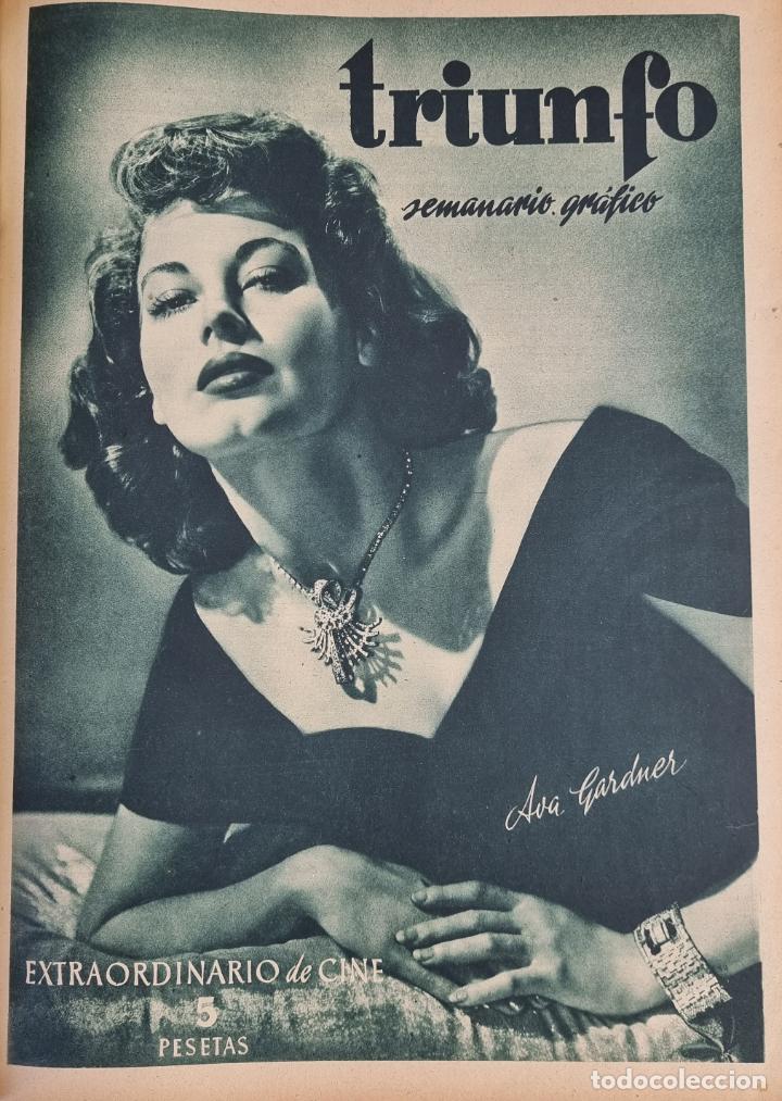TRIUNFO magazine side cover Issue 92 1 November 1947