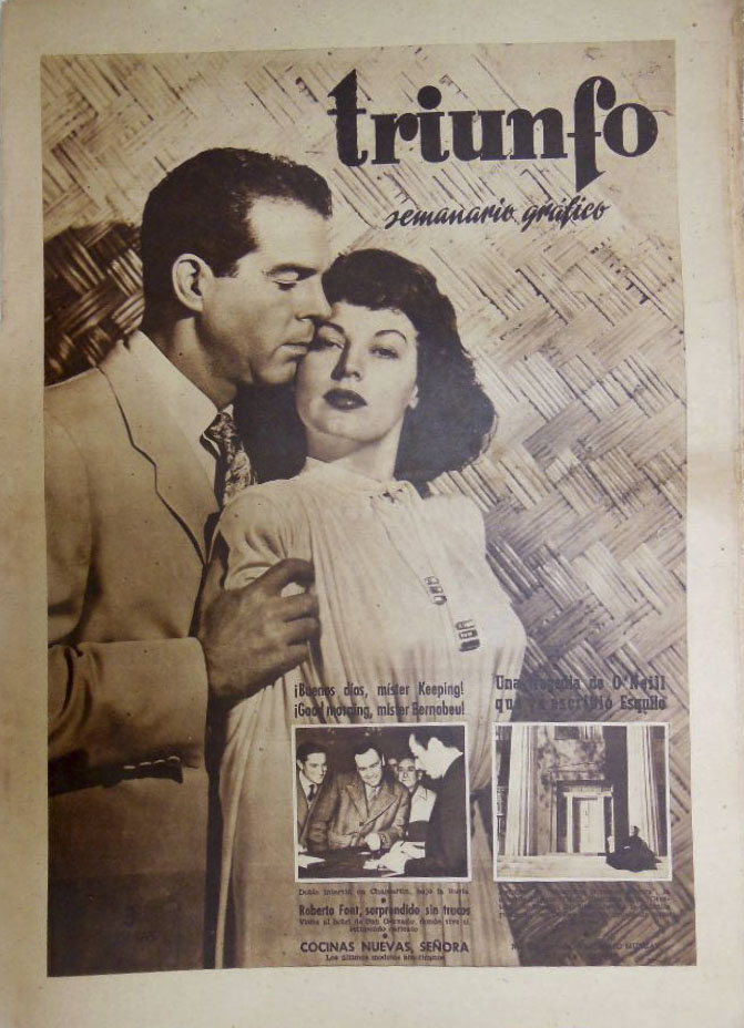 TRIUNFO magazine side cover Issue 106 7 February 1948