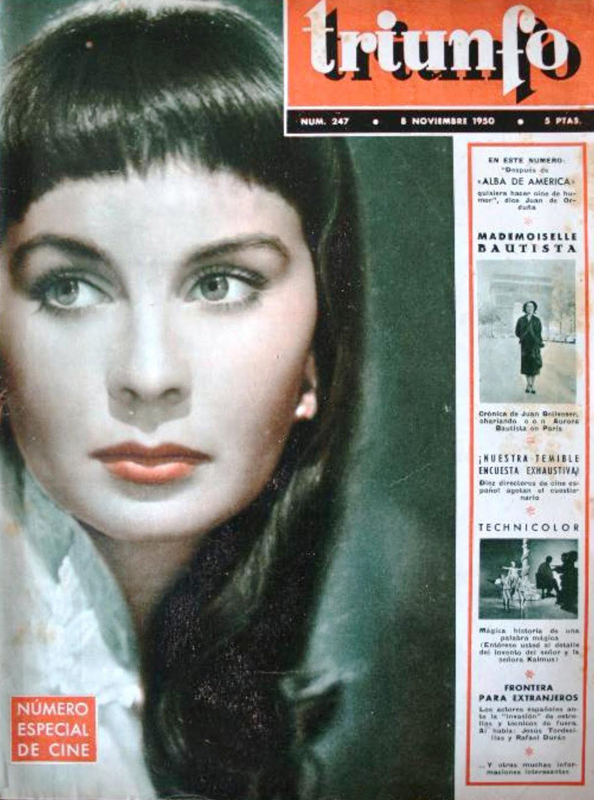 TRIUNFO magazine side cover Issue 247 8 November 1950
