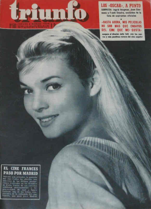 TRIUNFO magazine side cover Issue 681 5 March 1959