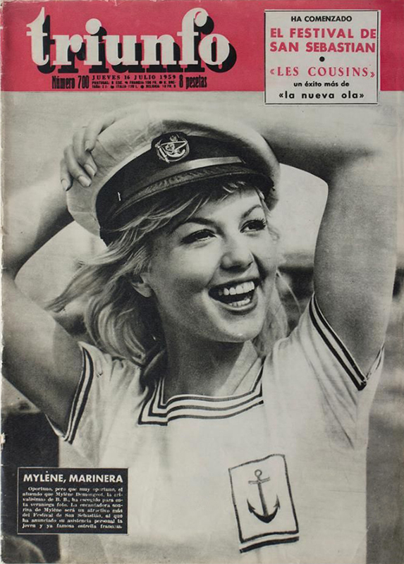TRIUNFO magazine side cover Issue 700 16 July 1959