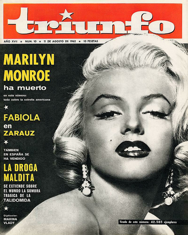 TRIUNFO magazine side cover Issue 10 11 August 1962