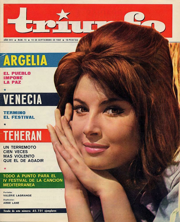 TRIUNFO magazine side cover Issue 15 15 September 1962