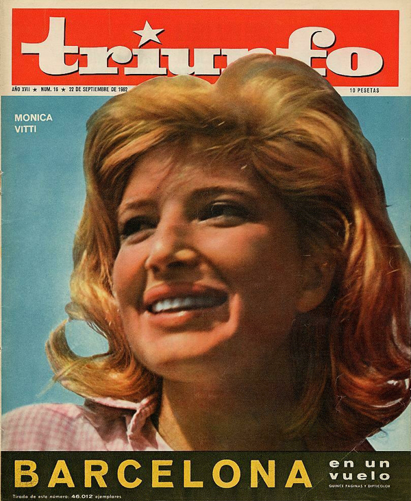 TRIUNFO magazine side cover Issue 16 22 September 1962