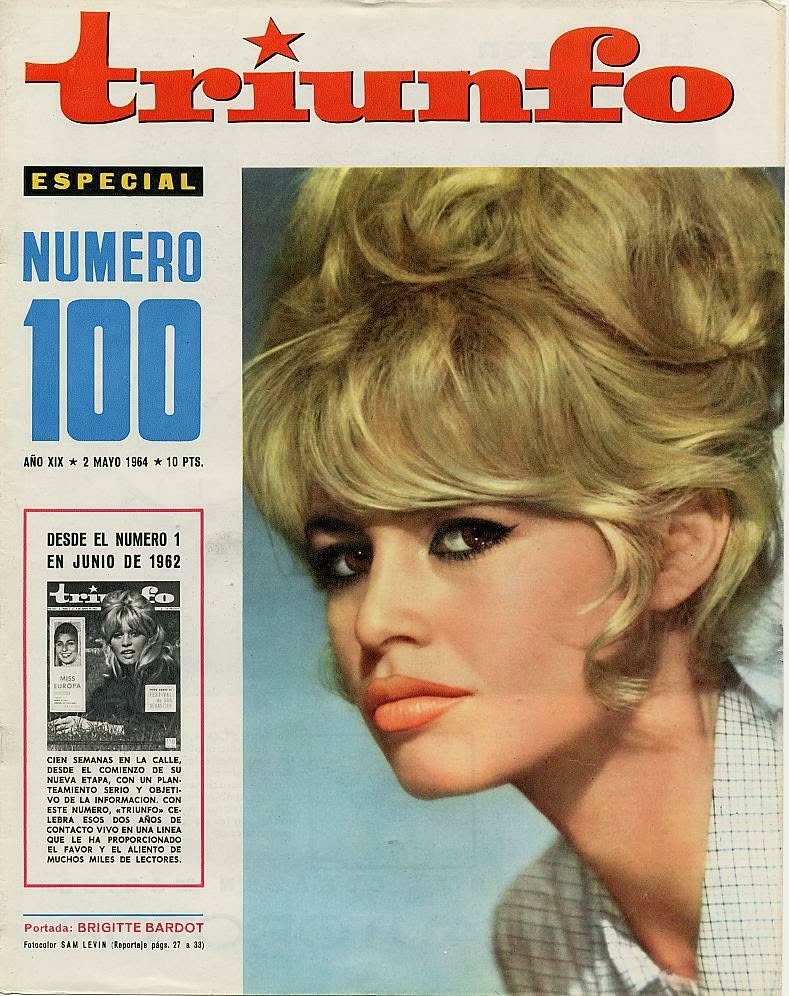 TRIUNFO magazine side cover Issue 100 2 May 1964