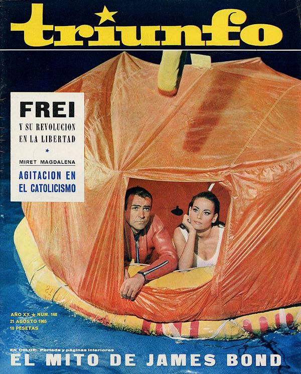 TRIUNFO magazine side cover Issue 168 21 August 1965