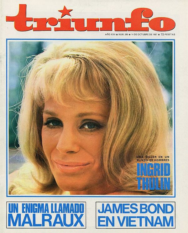 TRIUNFO magazine side cover Issue 280 14 October 1967