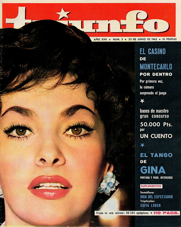 TRIUNFO magazine side cover Issue 3 23 June 1962