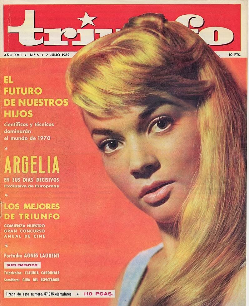 TRIUNFO magazine side cover Issue 5 7 July 1962