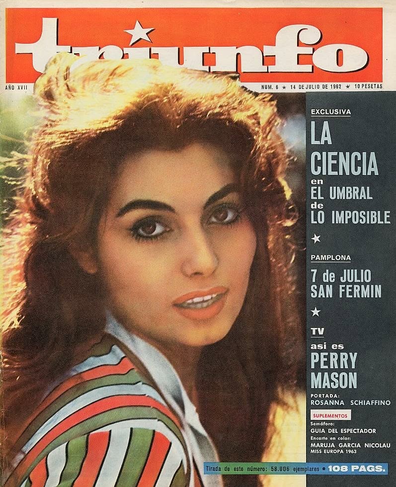 TRIUNFO magazine side cover Issue 6 14 July 1962