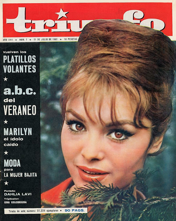 TRIUNFO magazine side cover Issue 7 22 July 1962