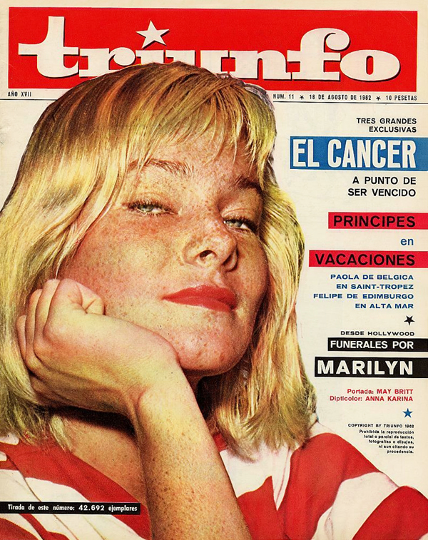 TRIUNFO magazine side cover Issue 11 18 August 1962