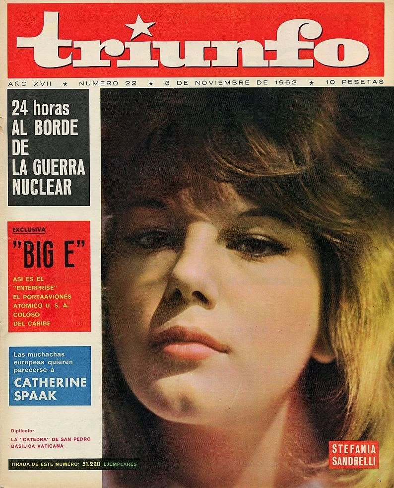 TRIUNFO magazine side cover Issue 22 3 November 1962