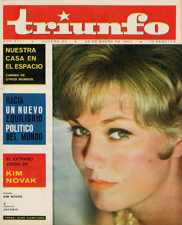 TRIUNFO magazine side cover Issue 34 26 January 1963