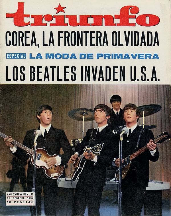 TRIUNFO magazine side cover Issue 91 29 February 1964