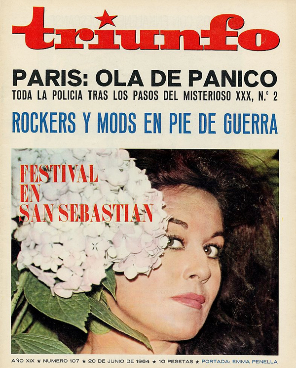 TRIUNFO magazine side cover Issue 107 20 June 1964