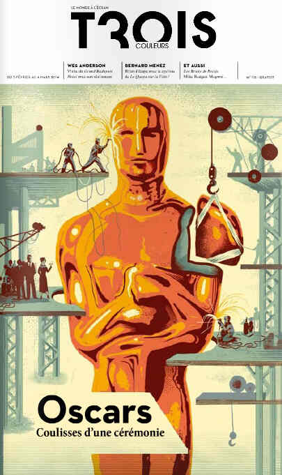 TROIS COULEURS magazine side cover Issue 118 February 2014