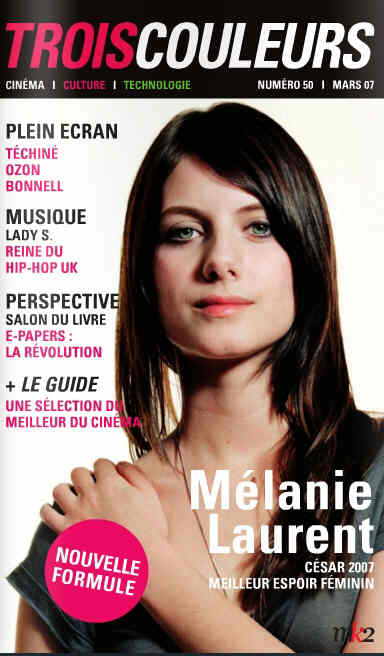 TROIS COULEURS magazine side cover Issue 50 March 2007