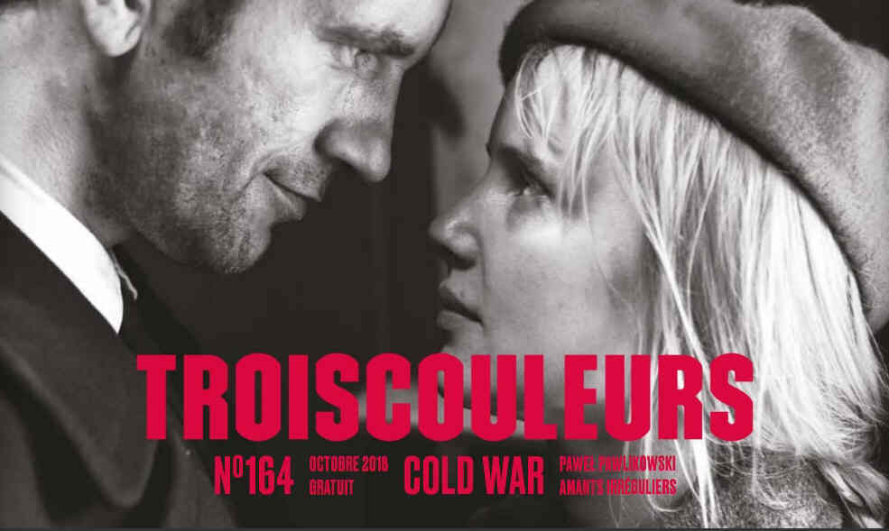 TROIS COULEURS magazine side cover Issue 164  October 2018