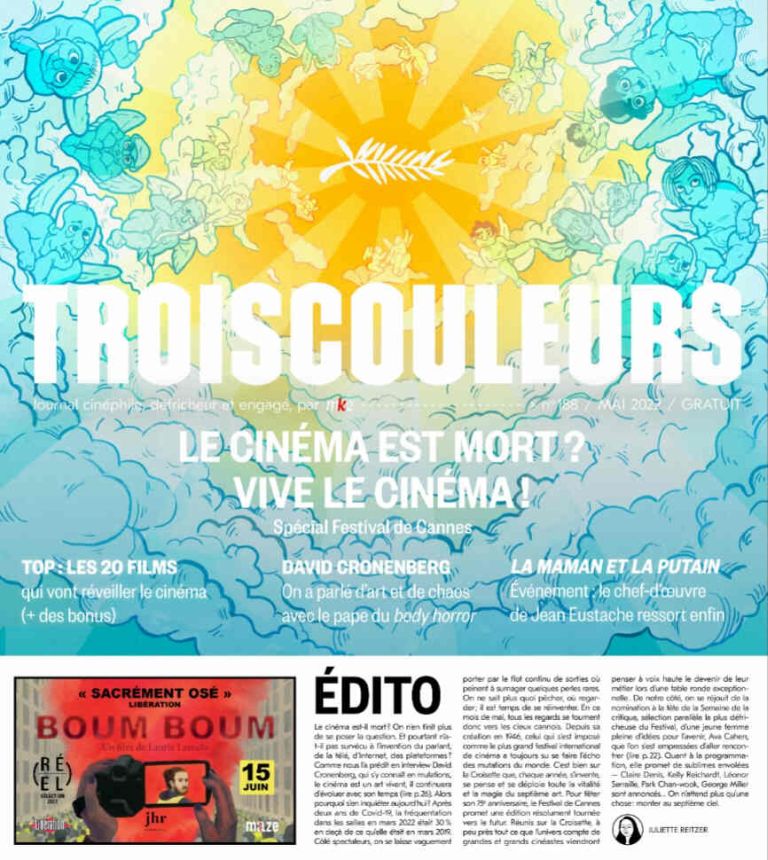 TROIS COULEURS magazine side cover Issue 188  May 2022