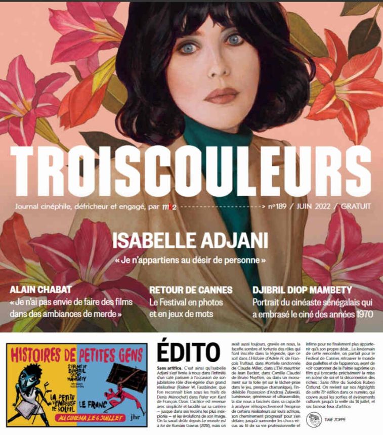 TROIS COULEURS magazine side cover Issue 189  June 2022