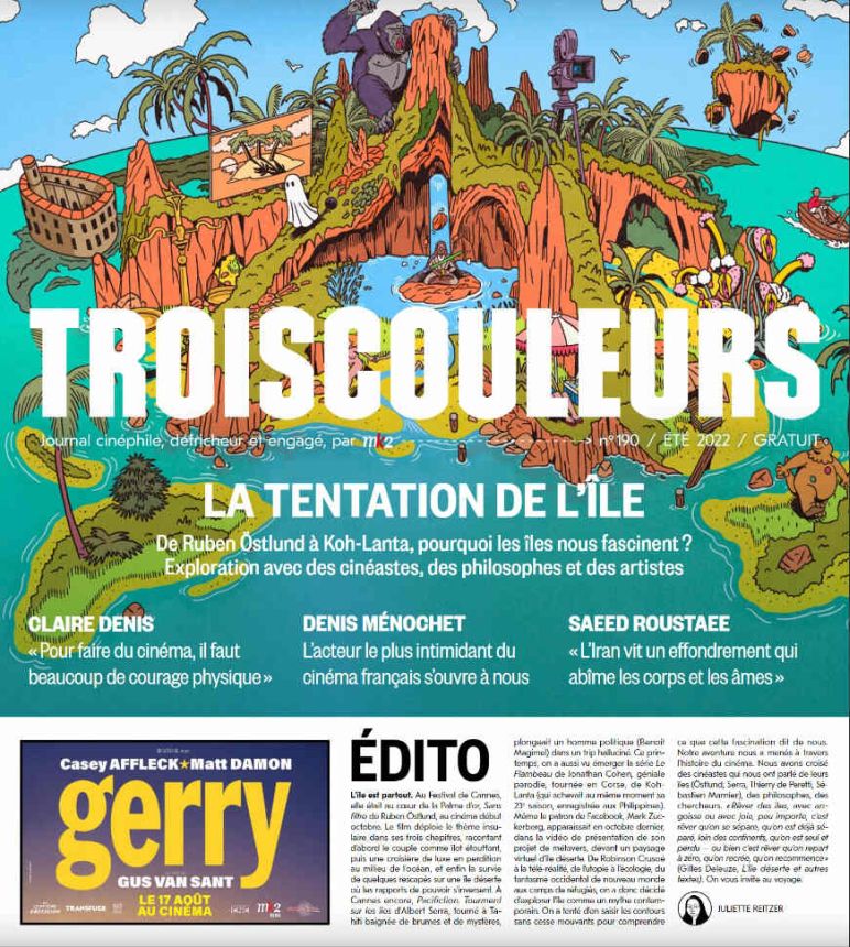 TROIS COULEURS magazine side cover Issue 190 Summer 2022