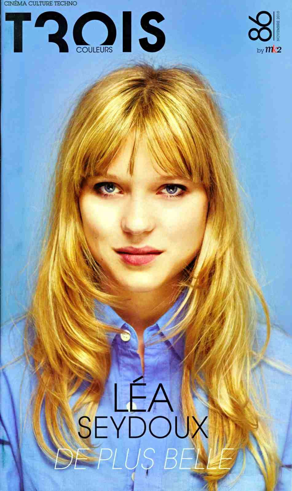 TROIS COULEURS magazine side cover Issue 86 November 2010