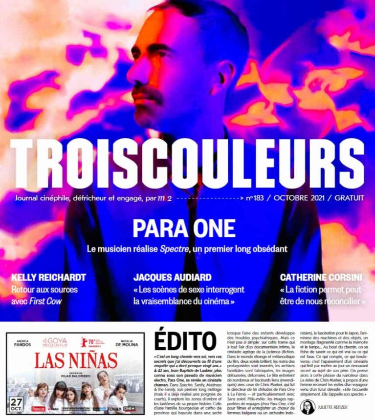 TROIS COULEURS magazine side cover Issue 183  October 2021