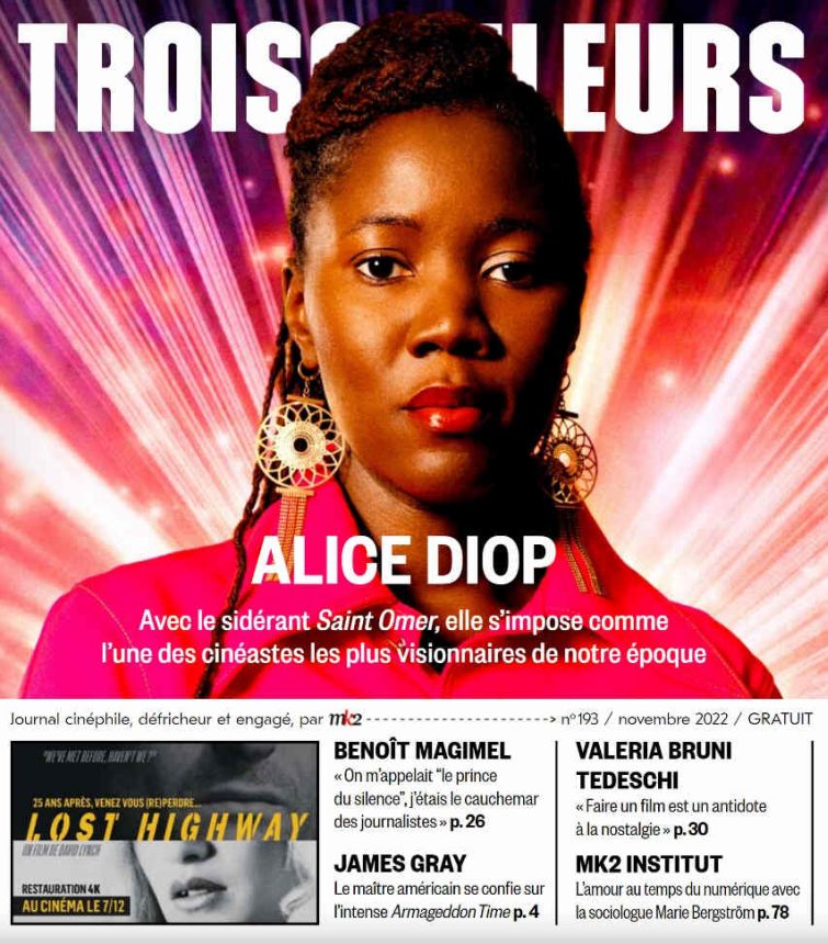 TROIS COULEURS magazine side cover Issue 193  November 2022