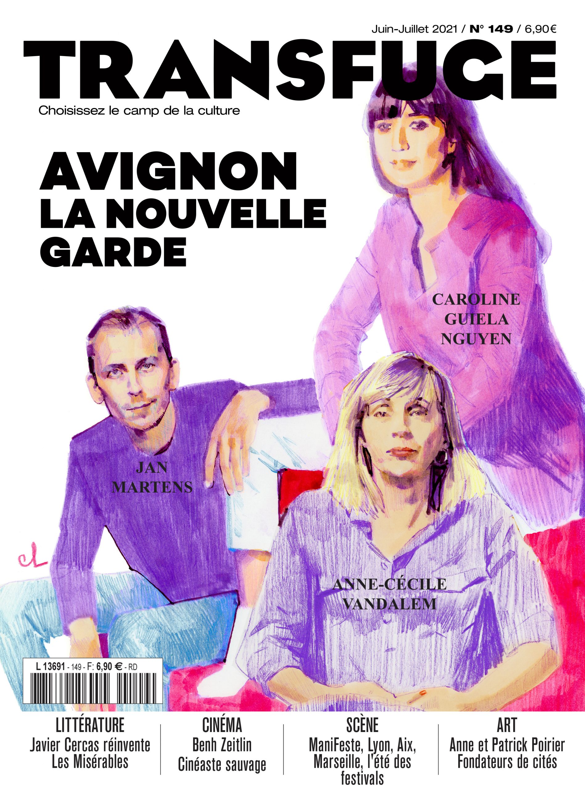 TRANSFUGE magazine side cover Issue 149  June/July 2021