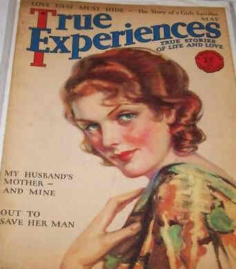 TRUE EXPERIENCES magazine side cover May 1931