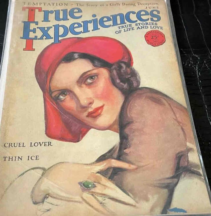 TRUE EXPERIENCES magazine side cover June 1931