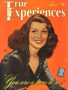 TRUE EXPERIENCES magazine side cover April 1942